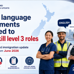 AEWV New Zealand yêu cầu tiếng Anh 2026: Skill Level 3 cần IELTS 4.0