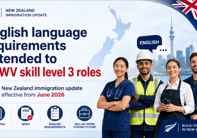 AEWV New Zealand yêu cầu tiếng Anh 2026: Skill Level 3 cần IELTS 4.0