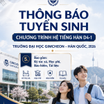 Du học hệ tiếng Hàn D4-1 Đại học Gimcheon 2026