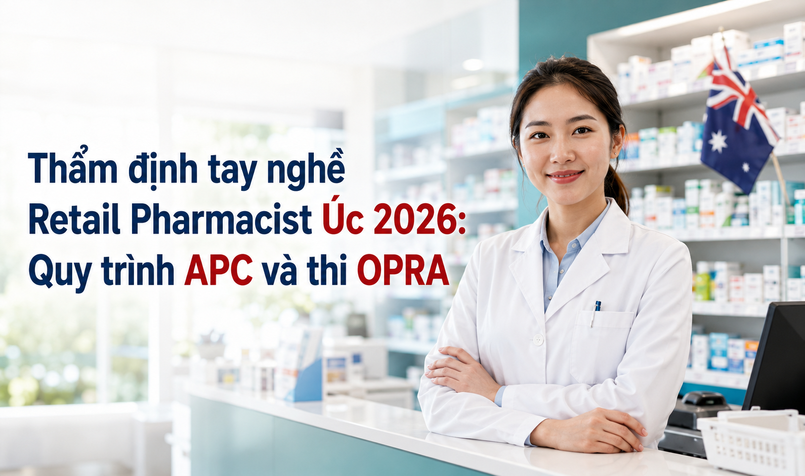 Thẩm định tay nghề Retail Pharmacist Úc 2026: Quy trình APC và thi OPRA