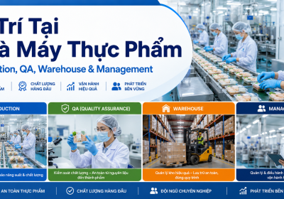vị trí tại nhà máy thực phẩm