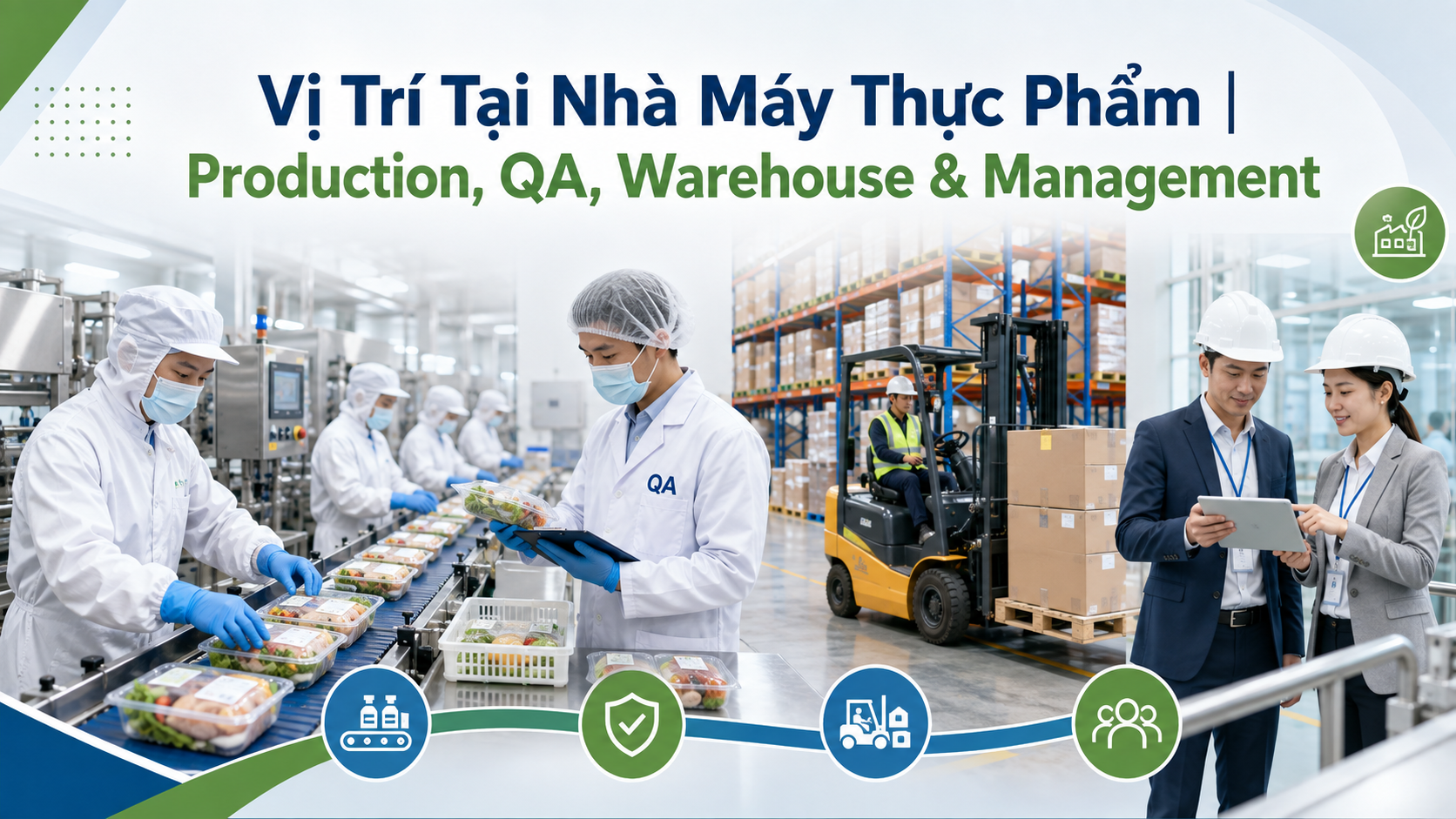vị trí tại nhà máy thực phẩm
